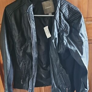 Massimo Dutti Black Leather Jacket